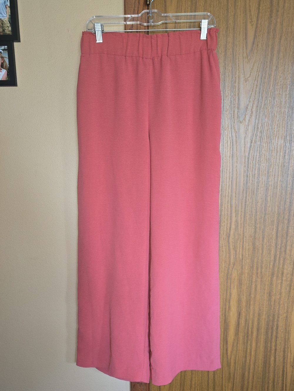 Hilary Radley Coral Wide-Leg Pull-On Pants